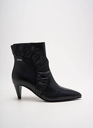 Bottines/boots matière lisse talon de 4 à 6cm noir LIU JO femme