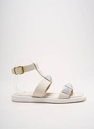 Sandales/nu pieds fermeture boucle(s) talon plat jusqu'à 3cm blanc JANET & JANET femme