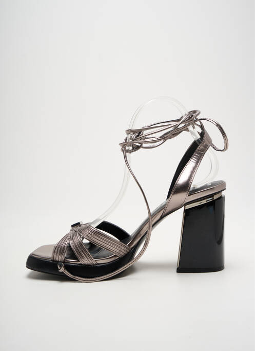 Sandales/Nu pieds argent LIU JO pour femme