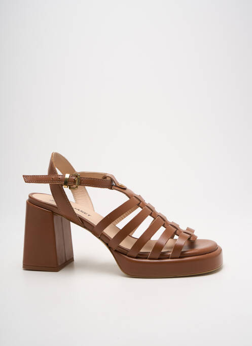 Sandales/Nu pieds marron JANET & JANET pour femme