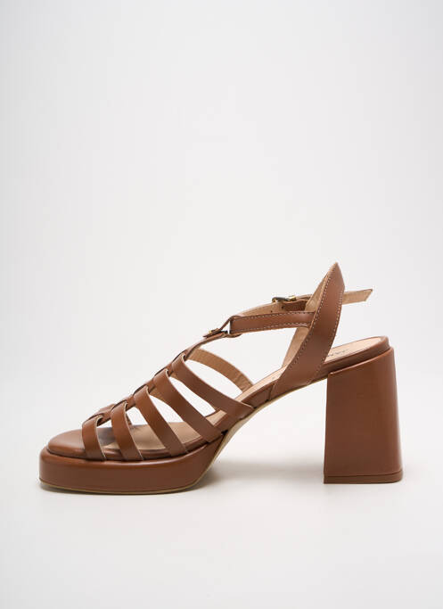 Sandales/Nu pieds marron JANET & JANET pour femme