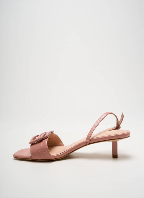 Sandales/Nu pieds rose WHAT FOR pour femme
