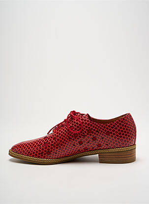 Derbies impression talon plat jusqu'à 3cm rouge MAM'ZELLE femme