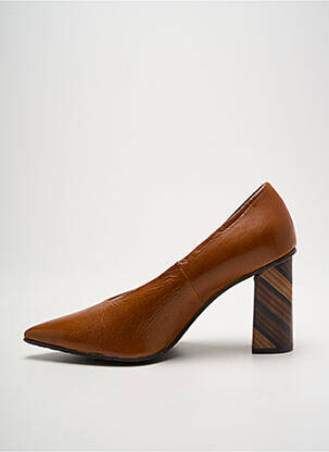 Escarpins talon bottier talon de 7 à 9cm marron LODI femme