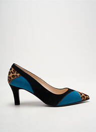 Escarpins nubuck talon de 4 à 6cm bleu LODI femme