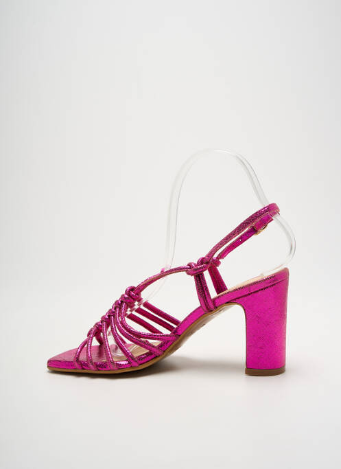 Sandales/Nu pieds rose ANAKI pour femme