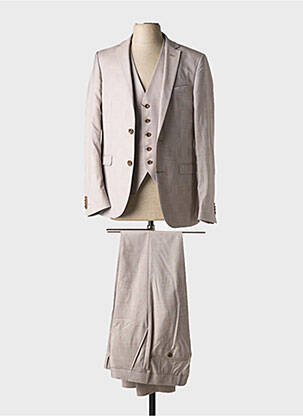 Costume de cérémonie coupe costume beige LANIFICIO homme