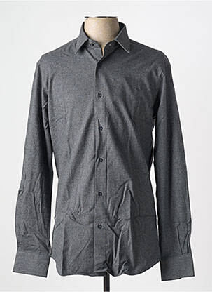 Chemise manches longues fermeture boutonnée sur le devant gris BRIGHTON homme