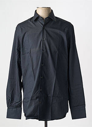 Chemise manches longues coupe droite noir DANIEL HECHTER homme