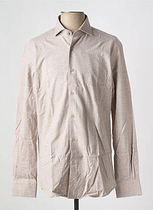 Chemise manches longues coupe droite beige BRIGHTON homme