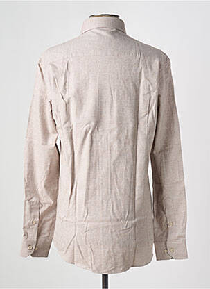 Chemise manches longues coupe droite beige BRIGHTON homme