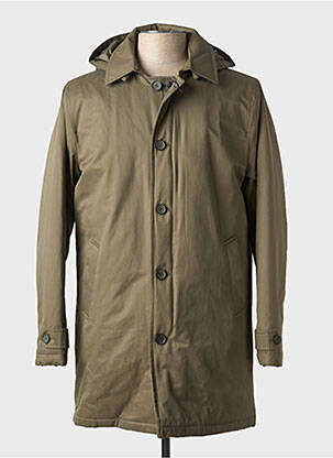 Doudoune manches longues a capuche vert BRIGHTON homme