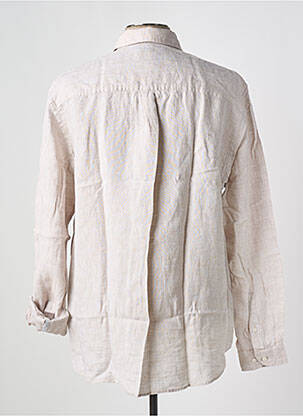 Chemise manches longues coupe droite beige DANIEL HECHTER homme