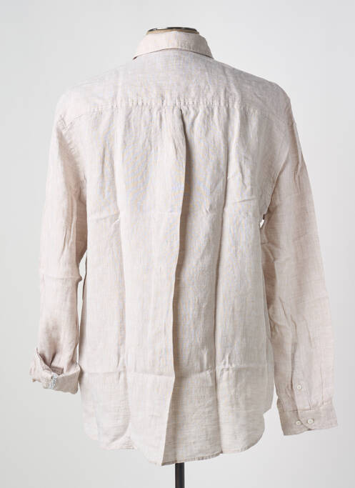 Chemise manches longues beige DANIEL HECHTER pour homme