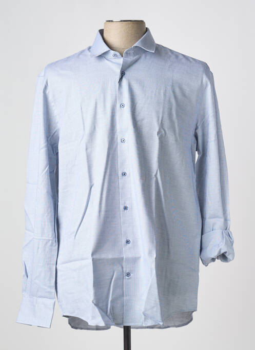 Chemise manches longues bleu DANIEL HECHTER pour homme