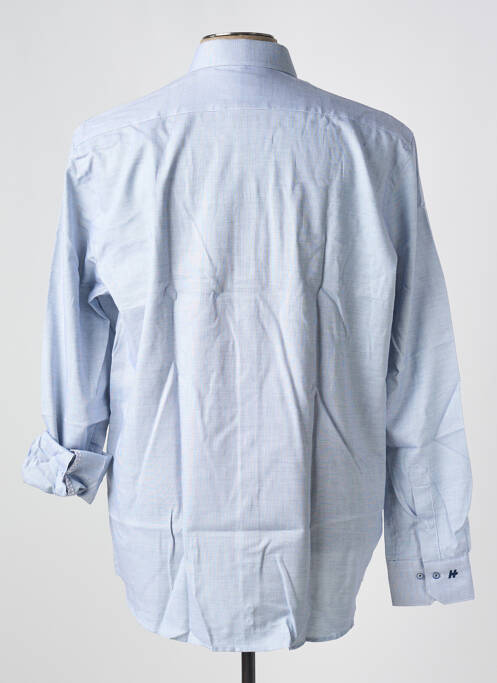Chemise manches longues bleu DANIEL HECHTER pour homme