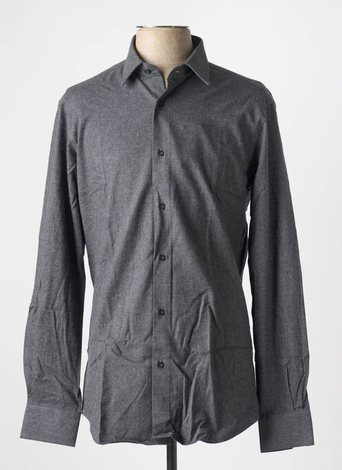 Chemise manches longues gris BRIGHTON pour homme
