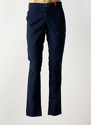Pantalon chino stretch taille normale bleu BRIGHTON homme