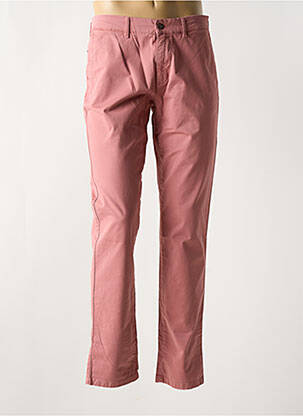 Pantalon chino stretch taille normale rose LCDN homme