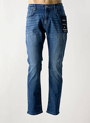 Jeans coupe slim stretch taille normale bleu HECHTER STUDIO homme