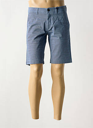 Bermuda stretch taille normale bleu HECHTER STUDIO homme