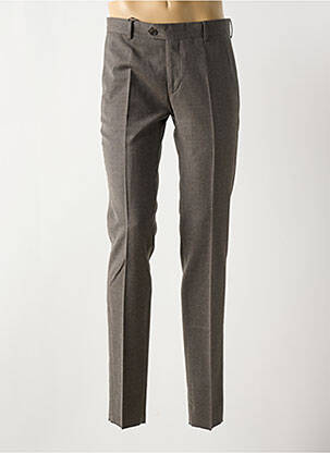Pantalon slim gris LANIFICIO pour homme