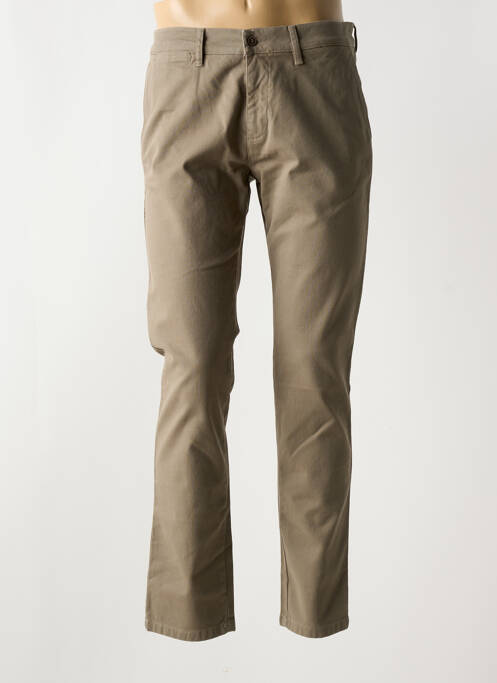 Pantalon slim marron LCDN pour homme