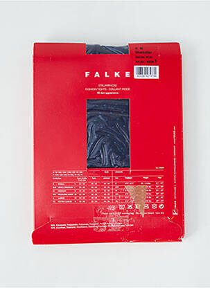 Collants imprimé fantaisie bleu FALKE femme