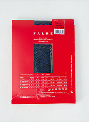 Collants imprimé fantaisie bleu FALKE femme