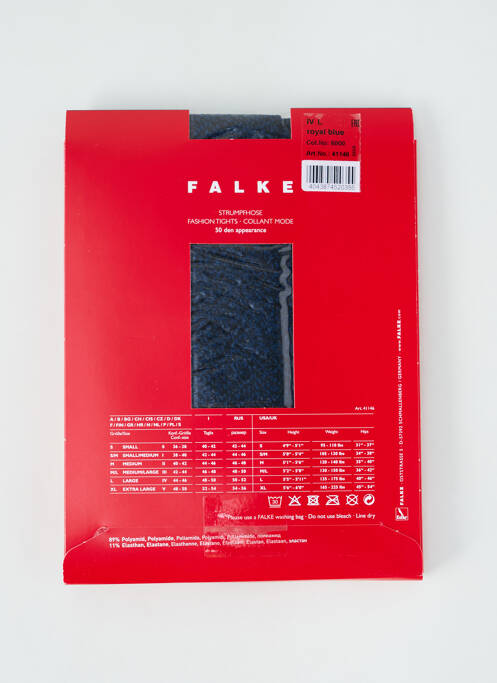 Collants bleu FALKE pour femme