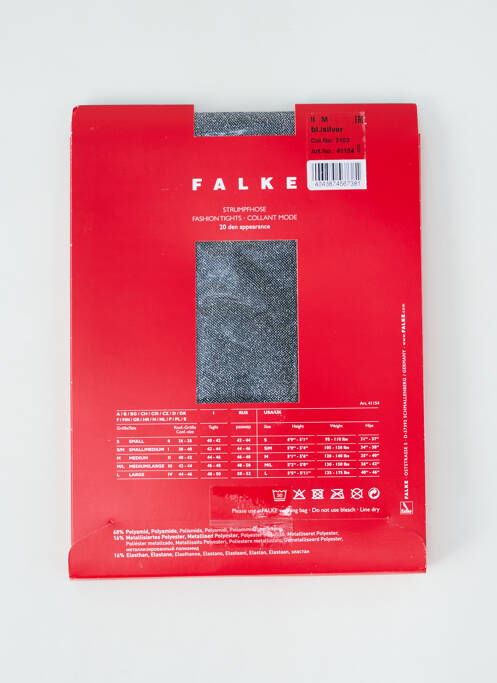 Collants argent FALKE pour femme