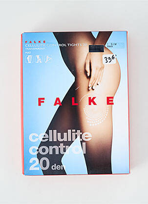 Collants tissage voile noir FALKE femme