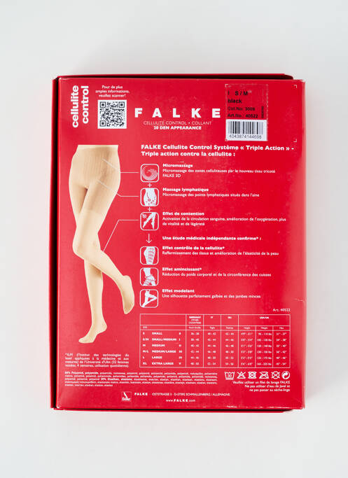 Collants noir FALKE pour femme