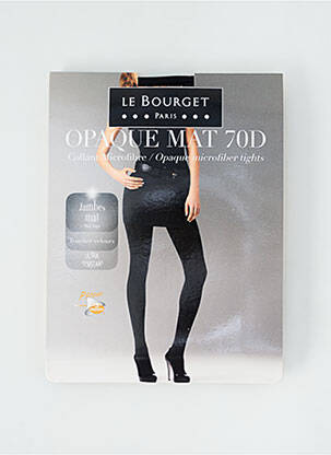 Collants stretch noir LE BOURGET femme
