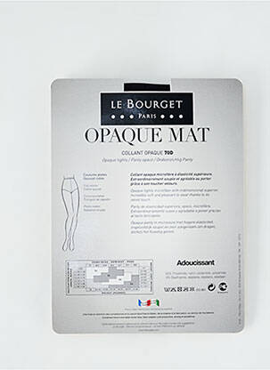 Collants stretch noir LE BOURGET femme