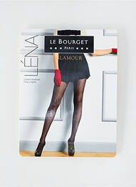 Collants imprimé fantaisie noir LE BOURGET femme