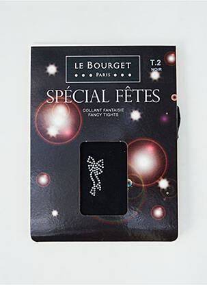 Collants stretch noir LE BOURGET femme