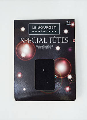 Collants stretch noir LE BOURGET femme