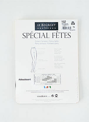 Collants stretch noir LE BOURGET femme