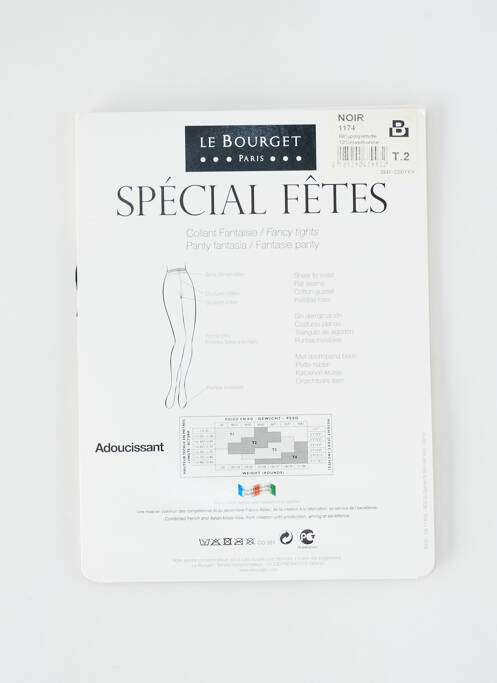 Collants noir LE BOURGET pour femme