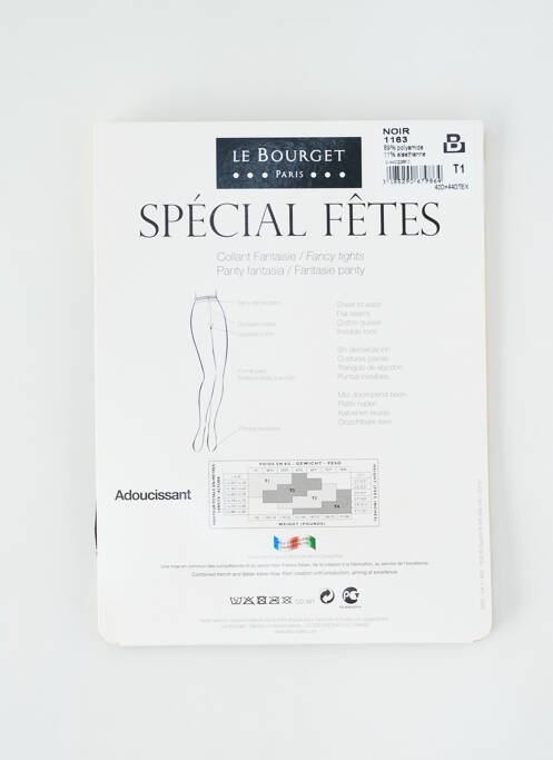 Collants noir LE BOURGET pour femme