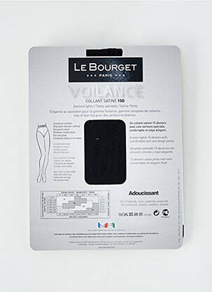 Collants bas/collant noir LE BOURGET femme