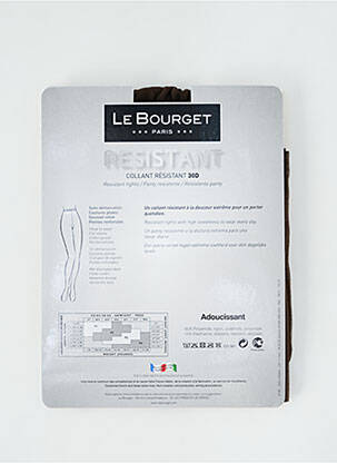 Collants elastique à la taille marron LE BOURGET femme