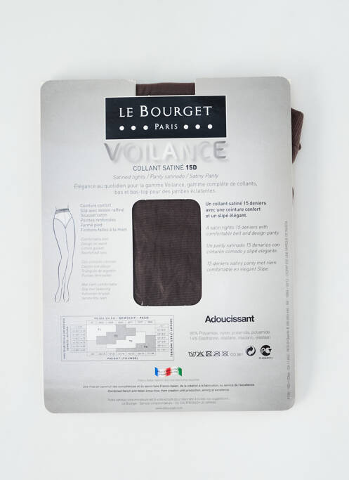 Collants gris LE BOURGET pour femme
