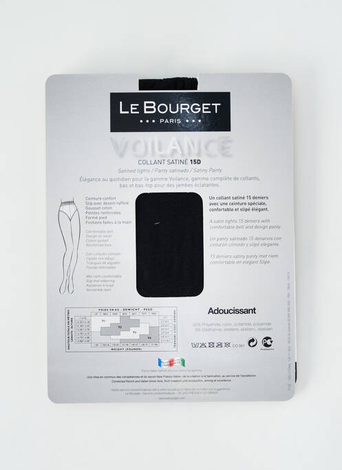 Collants bas/collant noir LE BOURGET femme