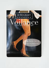 Collants légère et transparente marron LE BOURGET femme