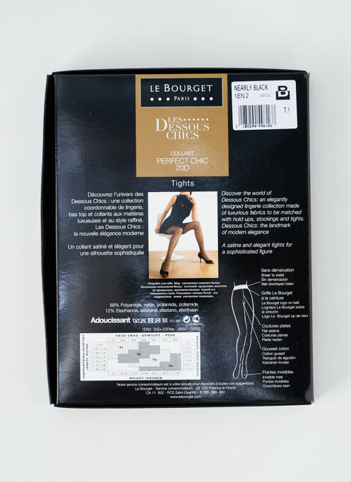 Collants gris LE BOURGET pour femme