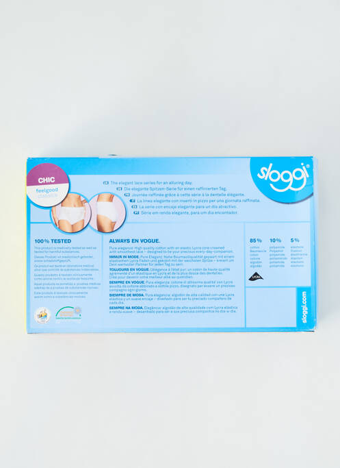 Shorty blanc SLOGGI pour femme