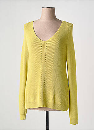 Pull col v manches longues vert S.OLIVER femme