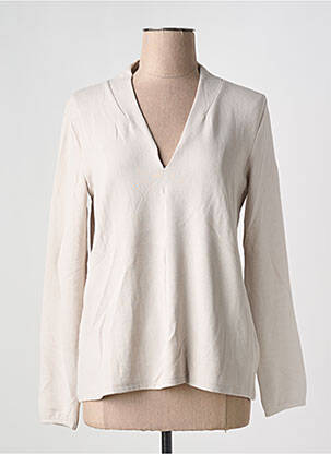 Pull coupe cintrée manches longues beige BETTY BARCLAY femme